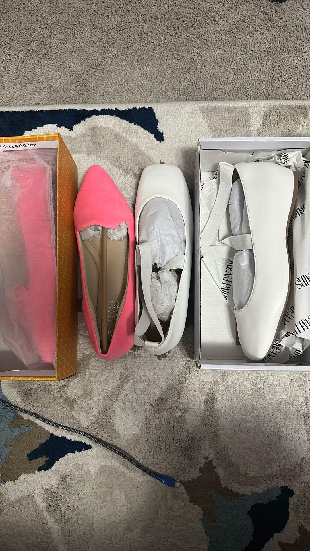 Two Pair Of Flat Shoes New
