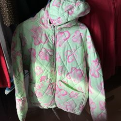 Women’s zip up jacket with hood size large three dollars