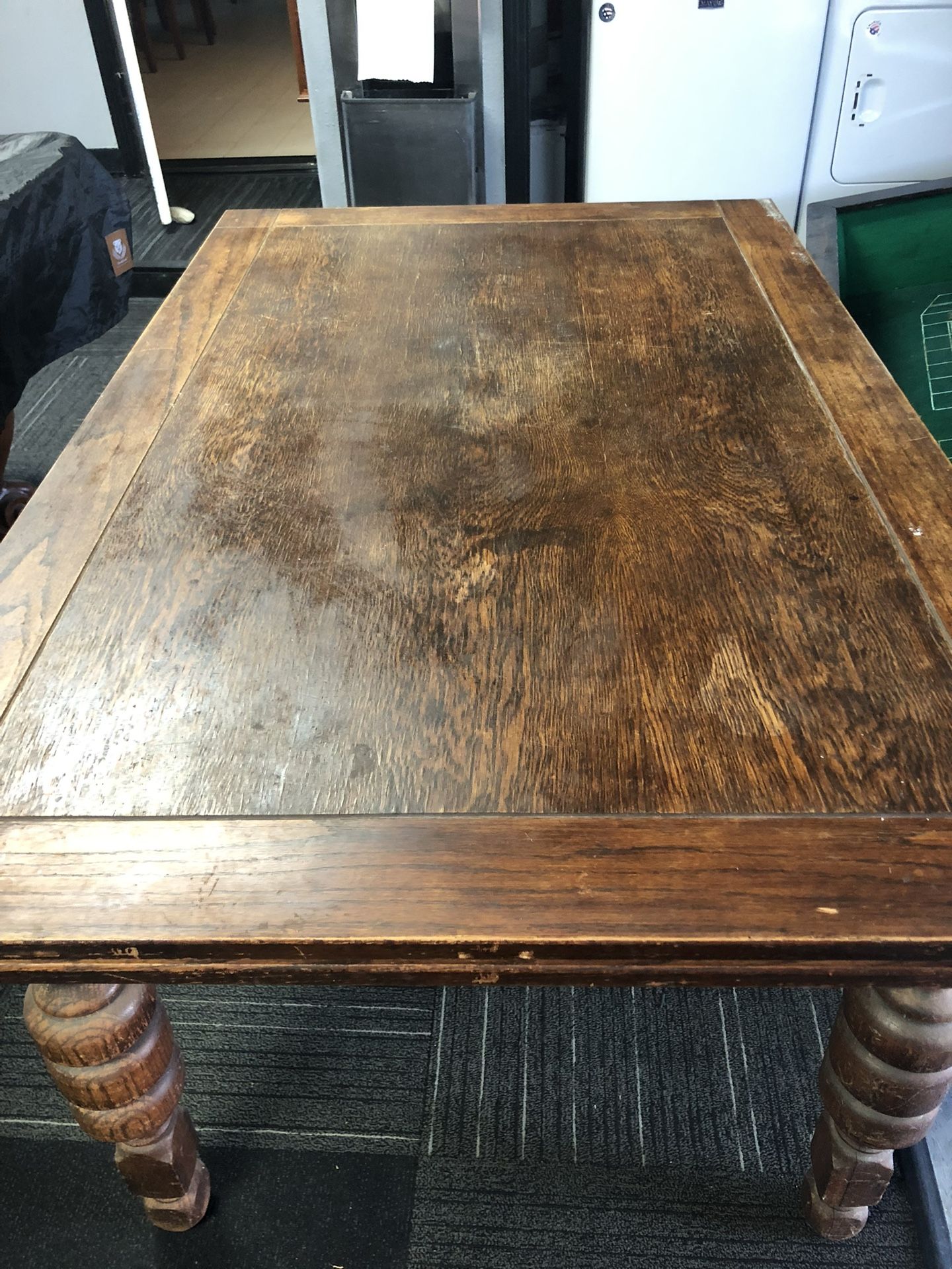 Antique Wood Table, Extendable