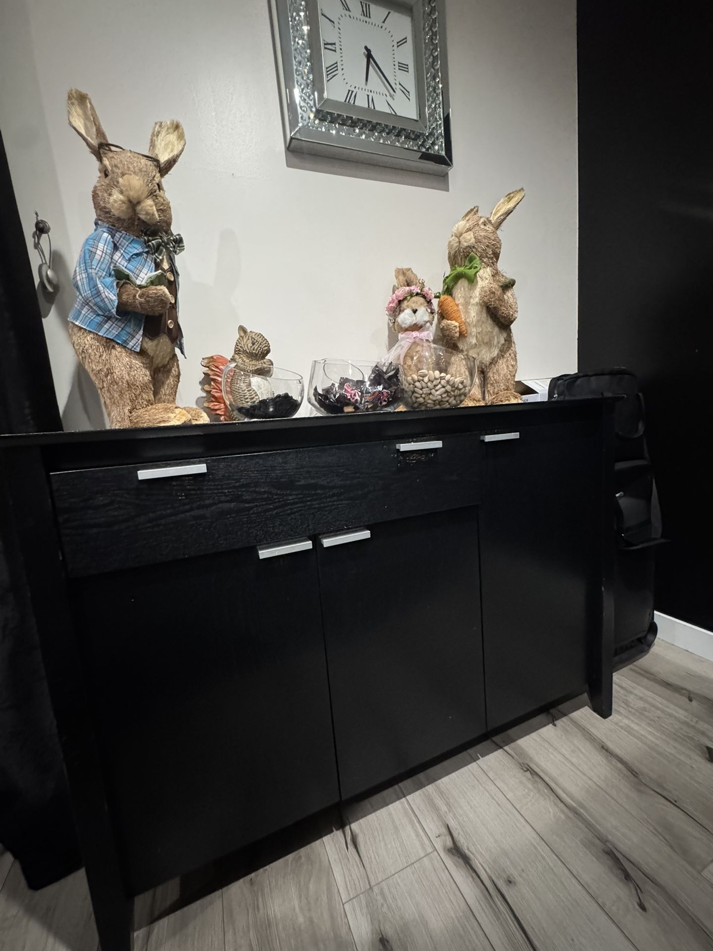 Modern Black Buffet Cabinet