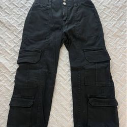 Black cargo pants