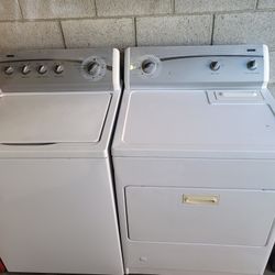 Heavy Duty Kenmore Top Load Washer With Agitator And Gas Dryer Set