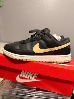 Nike Dunk Low Black Gold Sneakers