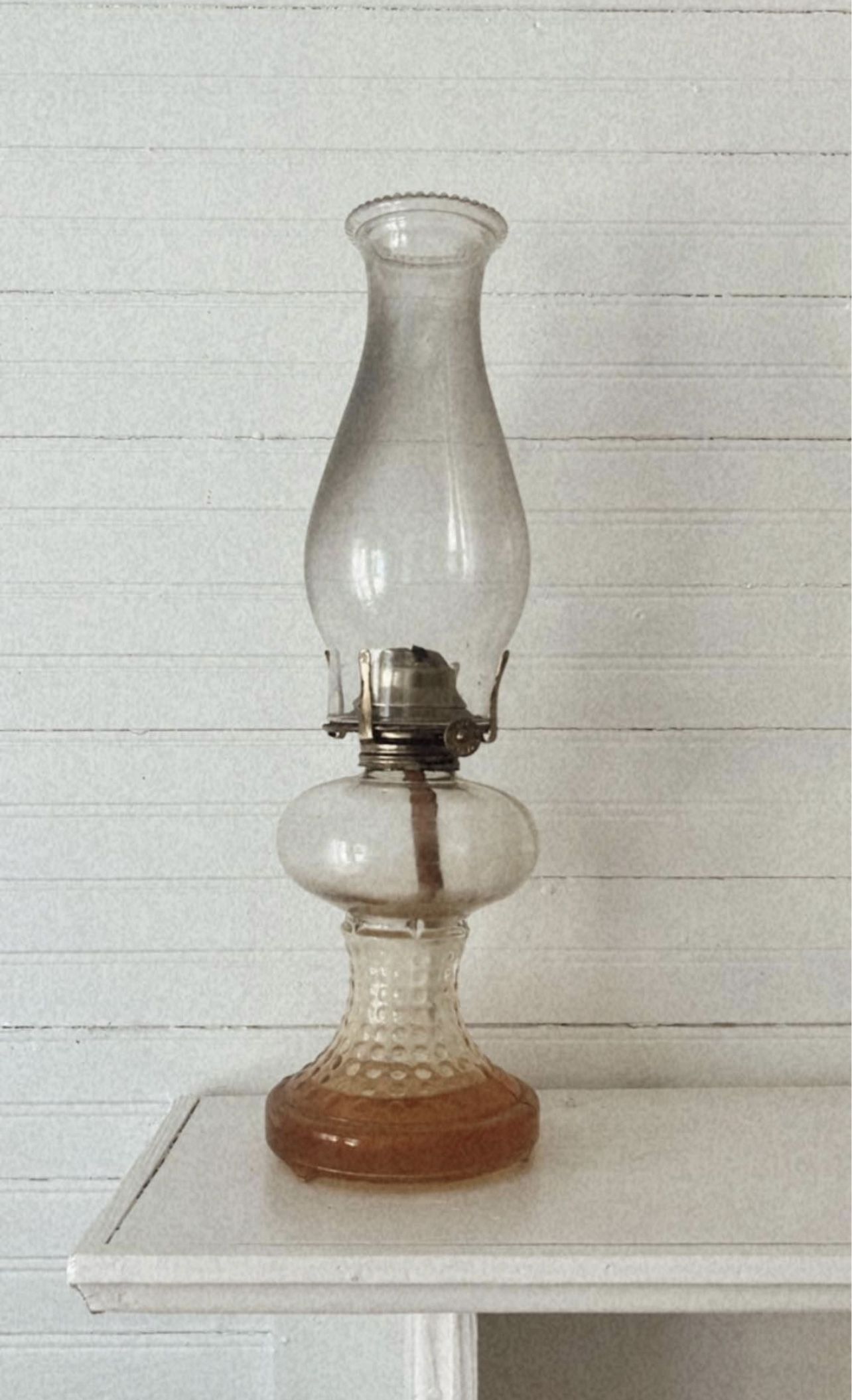 Hobnail Oil Lamp