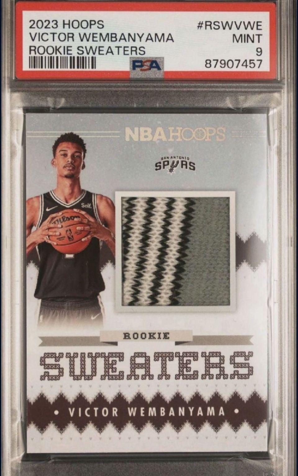 2023 HOOPS VICTOR WEMBANYAMA ROOKIE SWEATERS