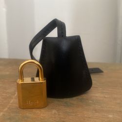 Celine Gold padlock with keys 