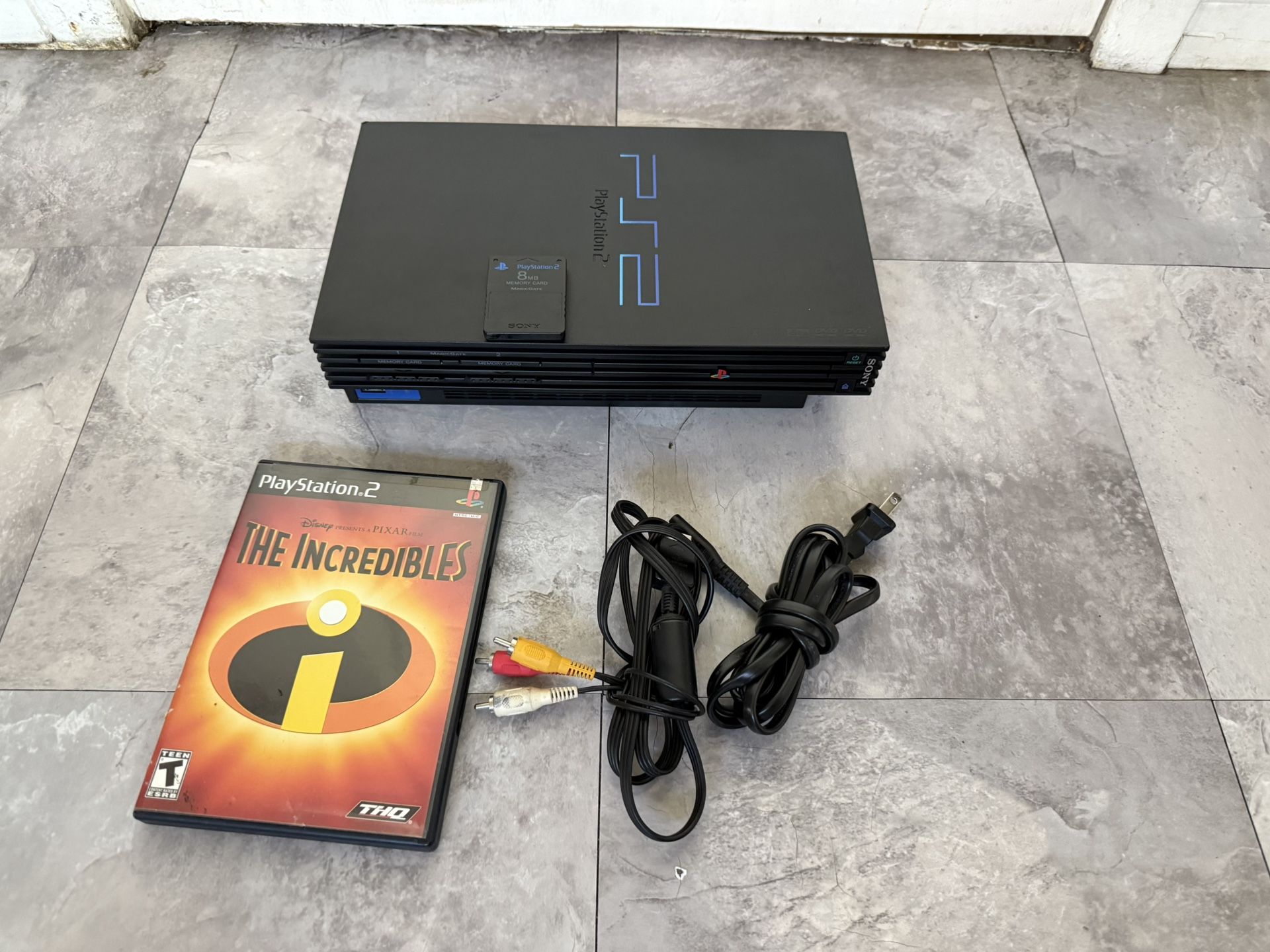 Ps2 With Game, No Control Remote