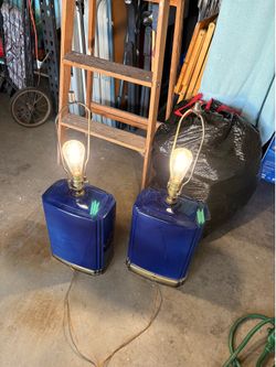Texans inc vintage ceramic lamps