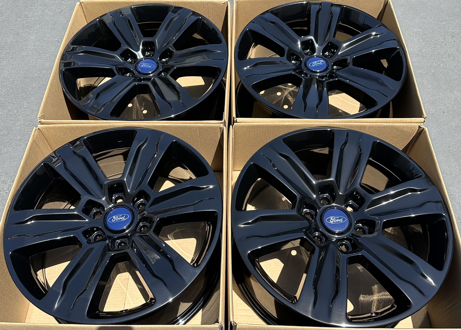 20” Ford F-150 factory wheels rims gloss black new F150