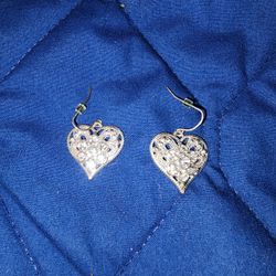 Sparkly Heart Earrings