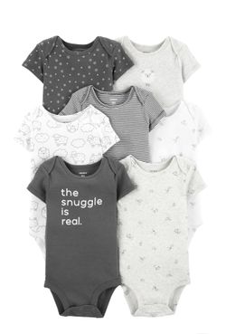 Carters 7 pack onesies 12 months new w/ tags attached