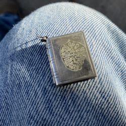 Antique Sterling Silver Pic Book Necklace 