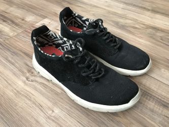 Vans running shoes black size 8