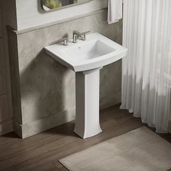 Kohler Archer Pedestal Sink Bathroom Vanity Brand New