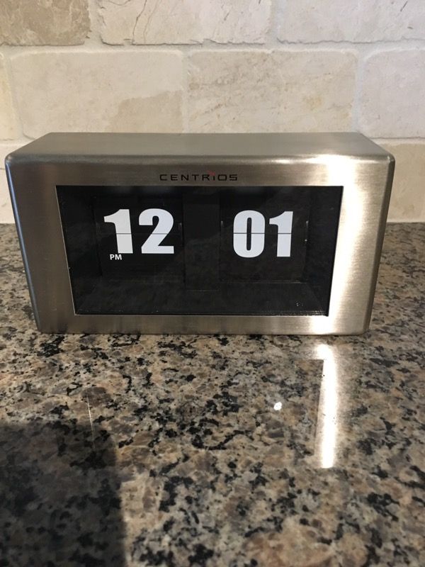 CENTRIOS 6311478 FLIP Clock Stainless Steel Cabinet