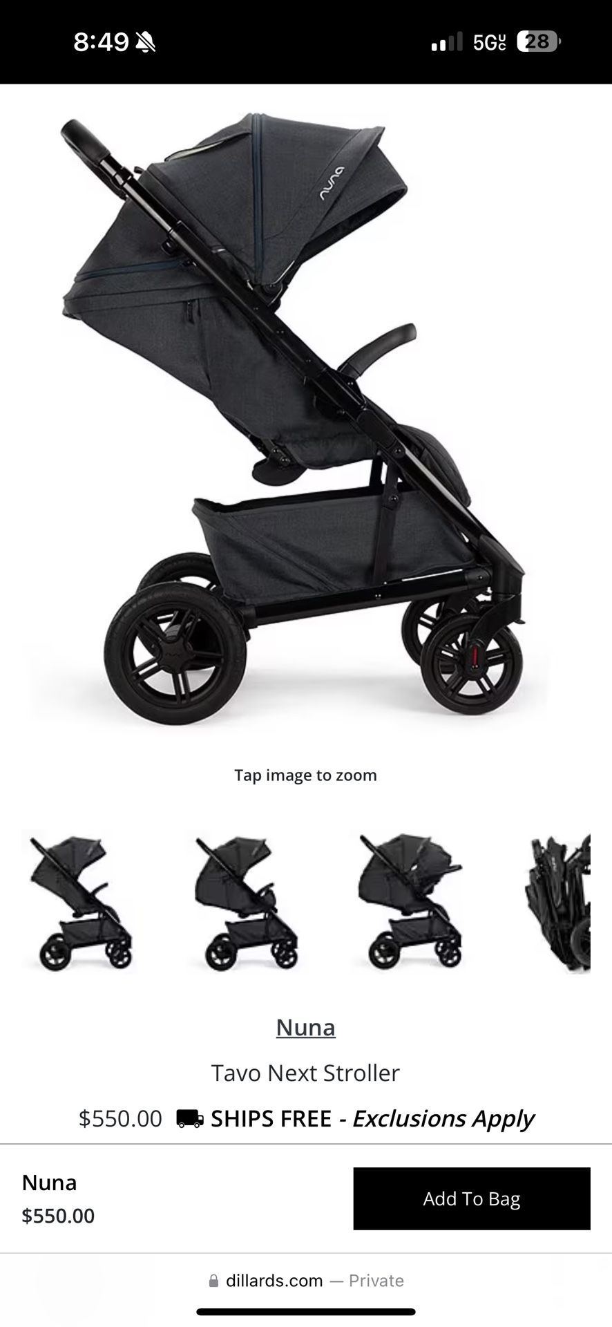 Nuna stroller (Tavo Next Stroller)