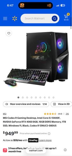 Gaming setup