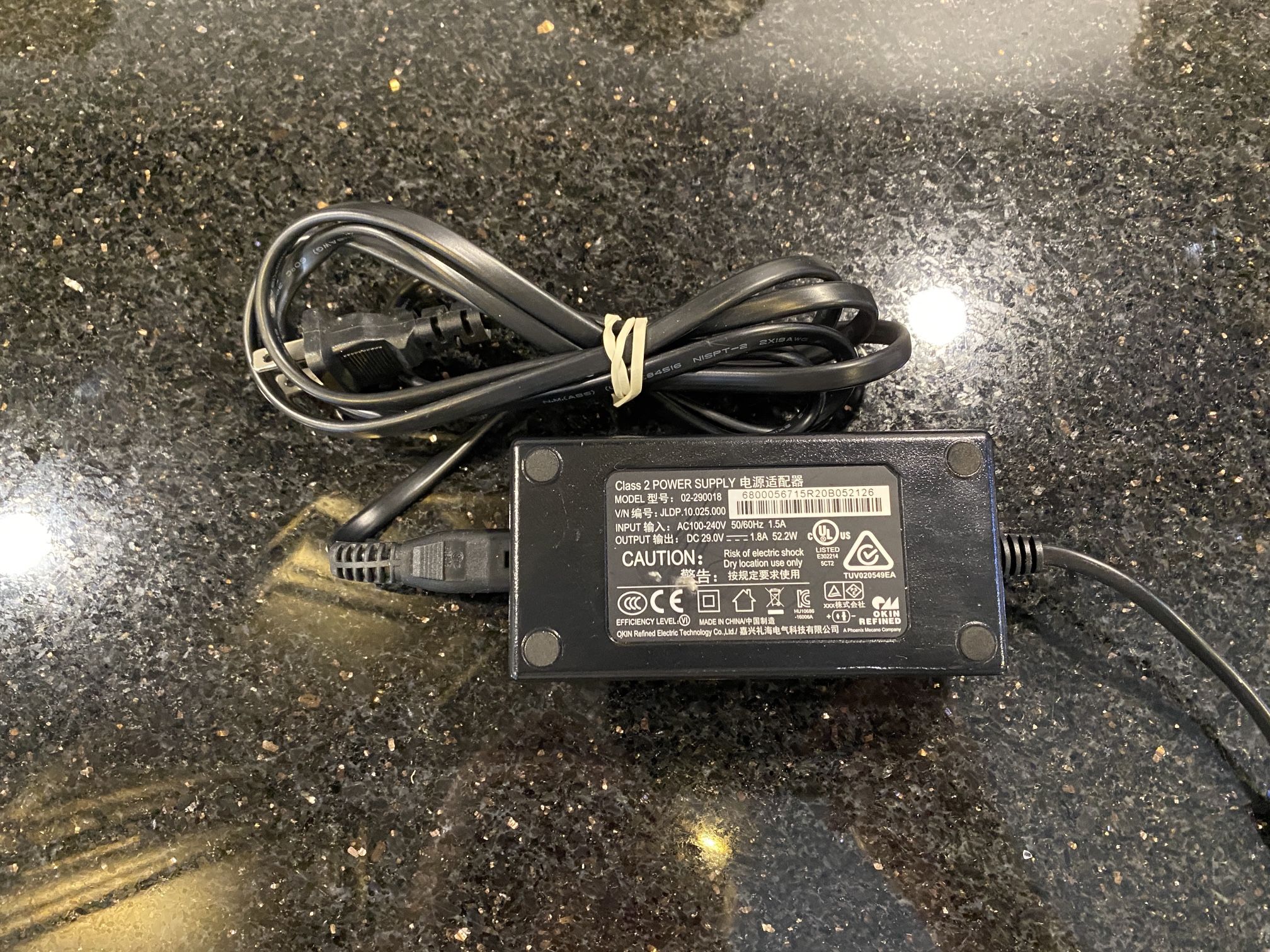 AC/DC Power Supply 29.0V 1.8A 52.2W 2PIN for Electric-Recliner-Sofa Like OKIN