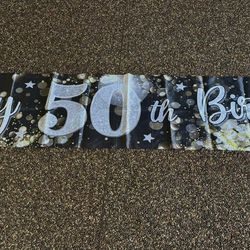 Happy 50Th Birthday Banner