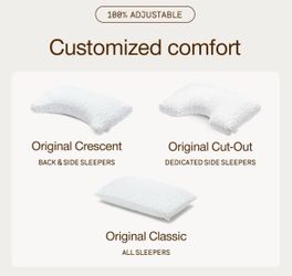 Coop Home Goods Original Adjustable Pillow, Queen Size Bed Pillow for Sleeping