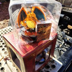Pokemon Charizard Collectible Figurine & Rare card