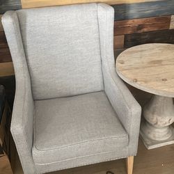 Gray Accent Chair Deep Seat