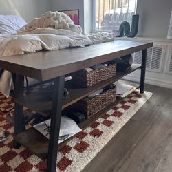 Quality TV Stand - Bryson Rustic X Base