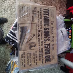 Titanic newspaper