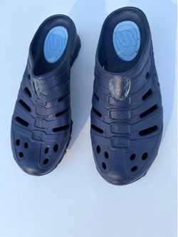 Skechers Foamies Clogs Mens Size 8.5 Navy Blue Waterproof Slip On Mules Shoes