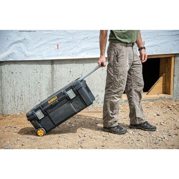 FREE - DEWALT 28 in. W 12 Gal. Polypropylene Rolling Tool Box