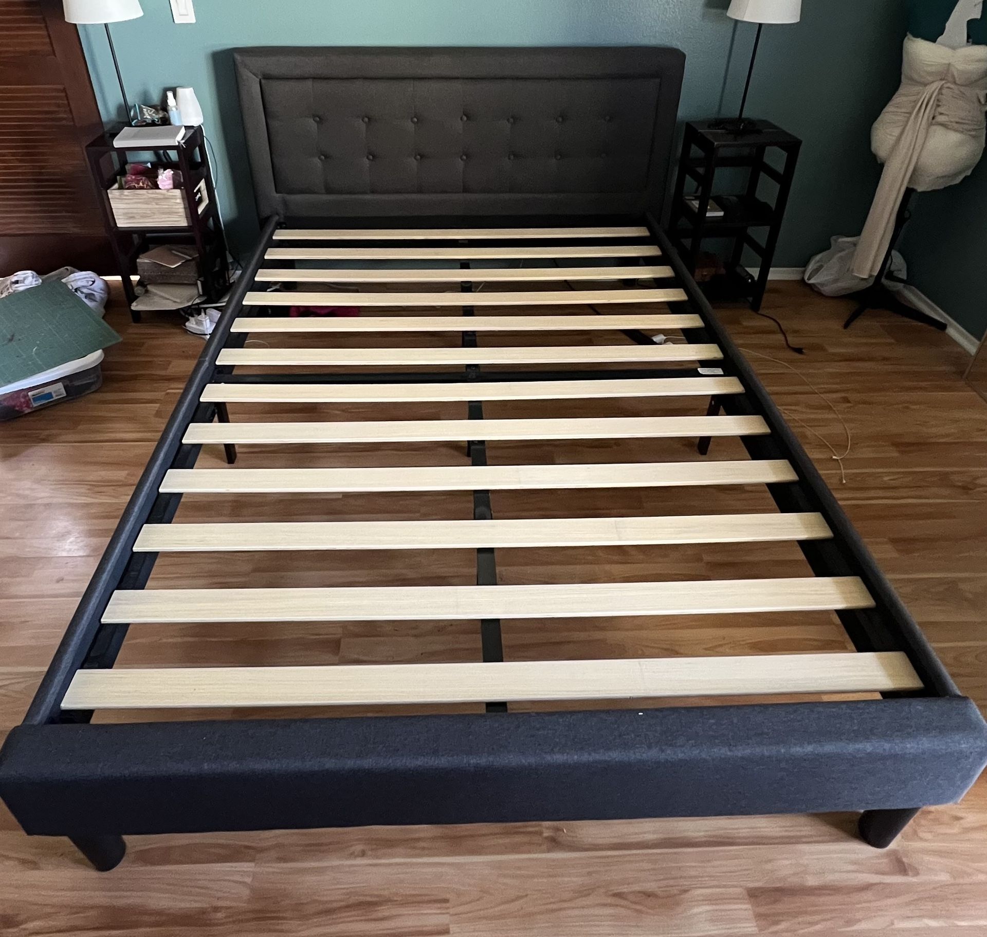 Queen Size Nectar Upholstered Bed Frame