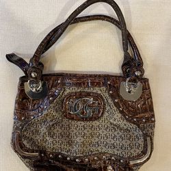 New Guess Purse w Faux Alligator Accents