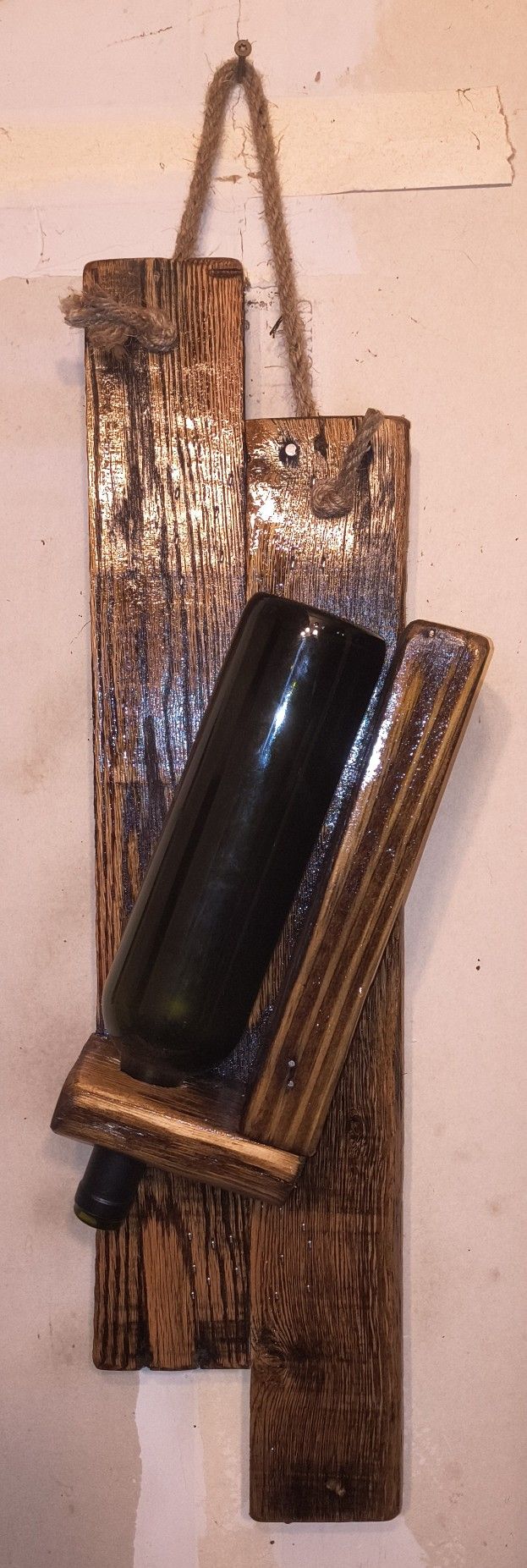 Rustic Handmade Wine Rack