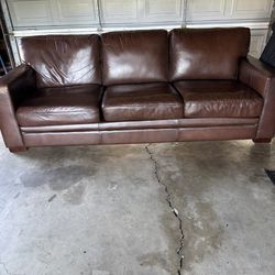 Costco genuine leather sofas