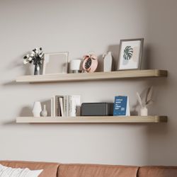 48 inch Natural Floating Shelves