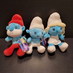 *Happy Holidays Sale* Smurfs Plush Set Of Three 