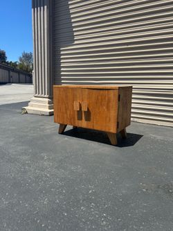 Mid Century Modern Refinished Cabinet.