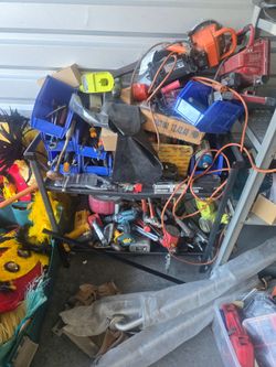 Large Mixed Power Tool and Hand Tool Lot