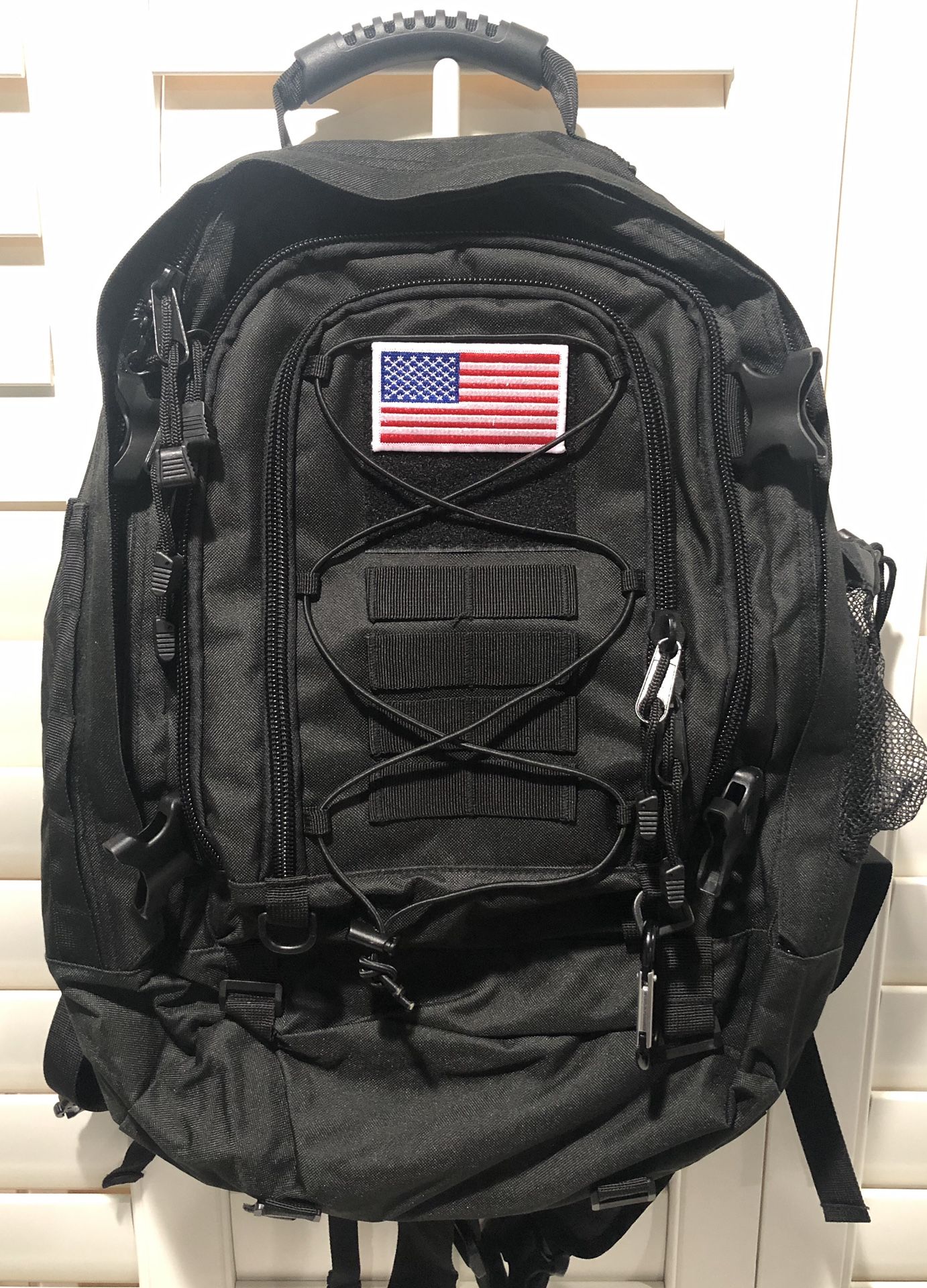 WolfWarriorX Large Capacity Military Tactical Hiking Expandable 39L-60L Backpack - $25