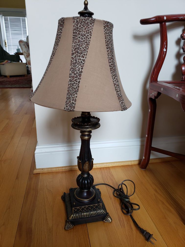 Table Lamp 28" T with Lamp Shade Beautiful for bedroom or sofa table