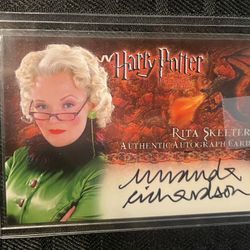 Autographed Card - Miranda Richardson as Rita Skeeter Harry Potter 2005 Goblet of Fire Artbox 