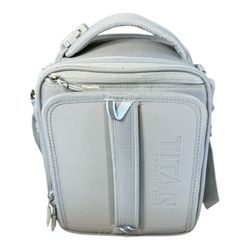 Titan by Arctic Zone High-Performance Insulated Grey Lunch Bag with Shoulder Strap