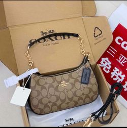 Brown coach bag