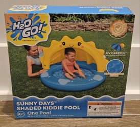 H2OGO! Sunny Days Inflatable Shaded Kiddie Pool  (BRAND NEW) 