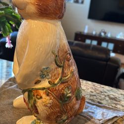 11 Inch Fitz And Floyd Rabbit Figure Decor  