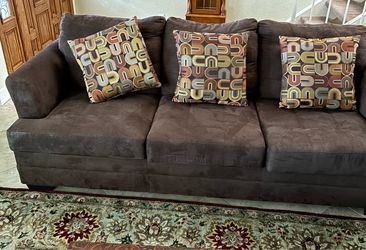 Brown Sofa & LoveSeat