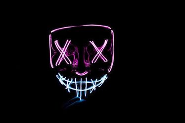 NEW Purge Mask Halloween LED Mask Halloween Costume Light Up Mask