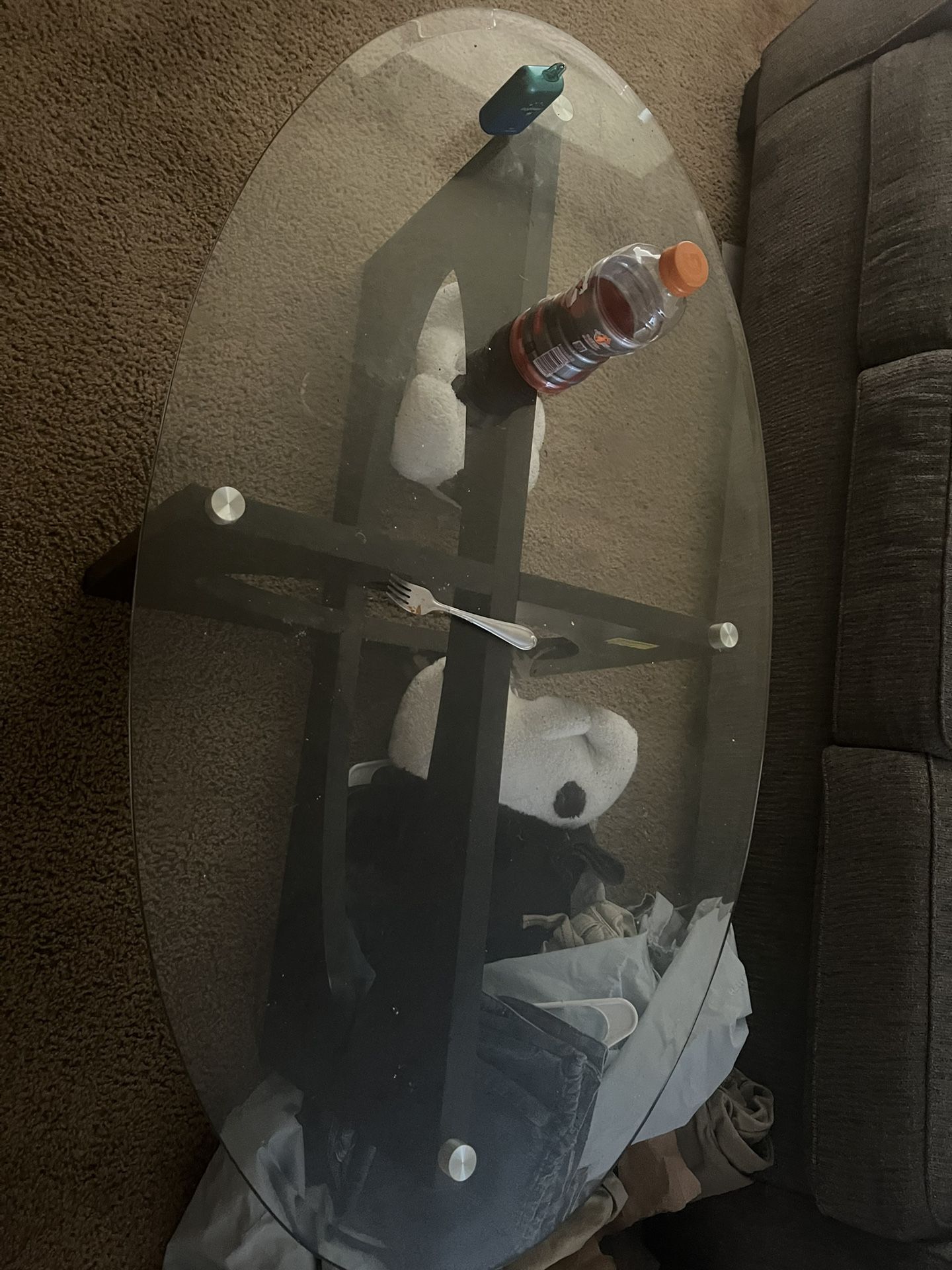 Glass top Coffee Table OVAL