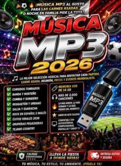 Música MP3 2026 USB Flash Drive 16GB