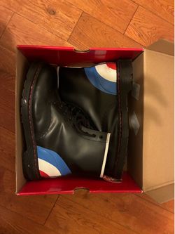 Dr. Martens 1460 THE WHO TARGET Smooth Black Leather Shoes (contact info removed)1 [RARE]M11